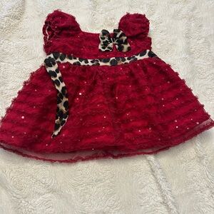 Elegant Red Kids Formal Dress